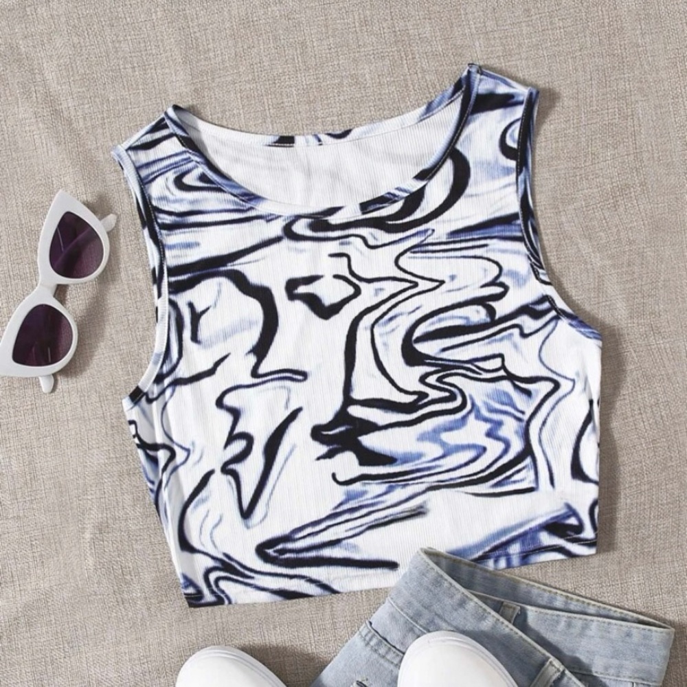 cute shein swirl top